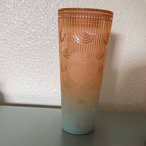 Starbucks Ombre Tumbler in Orange and Blue